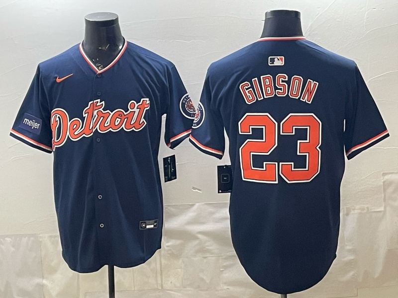 Men Detroit Tigers #23 Gibson blue Nike 2026 MLB Jersey 0409002